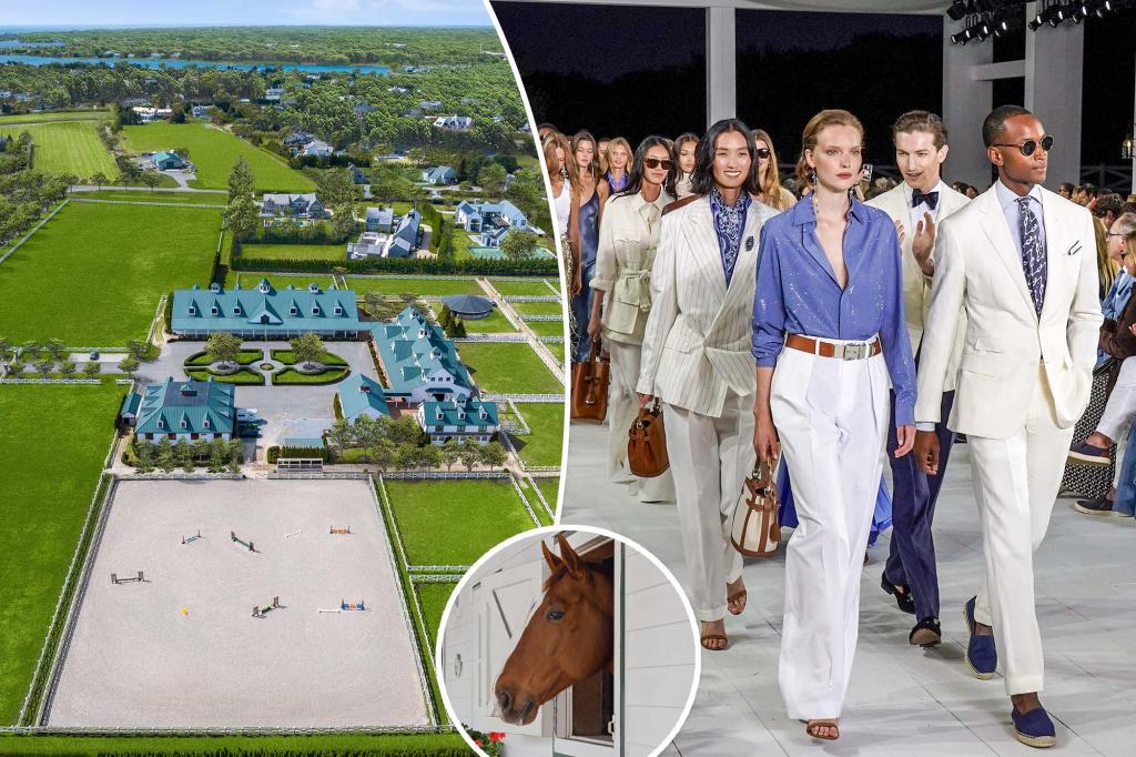 Exclusive | The tony Hamptons horse farm where Ralph Lauren held his Spring 2025 presentation is asking $15.25 million for sale