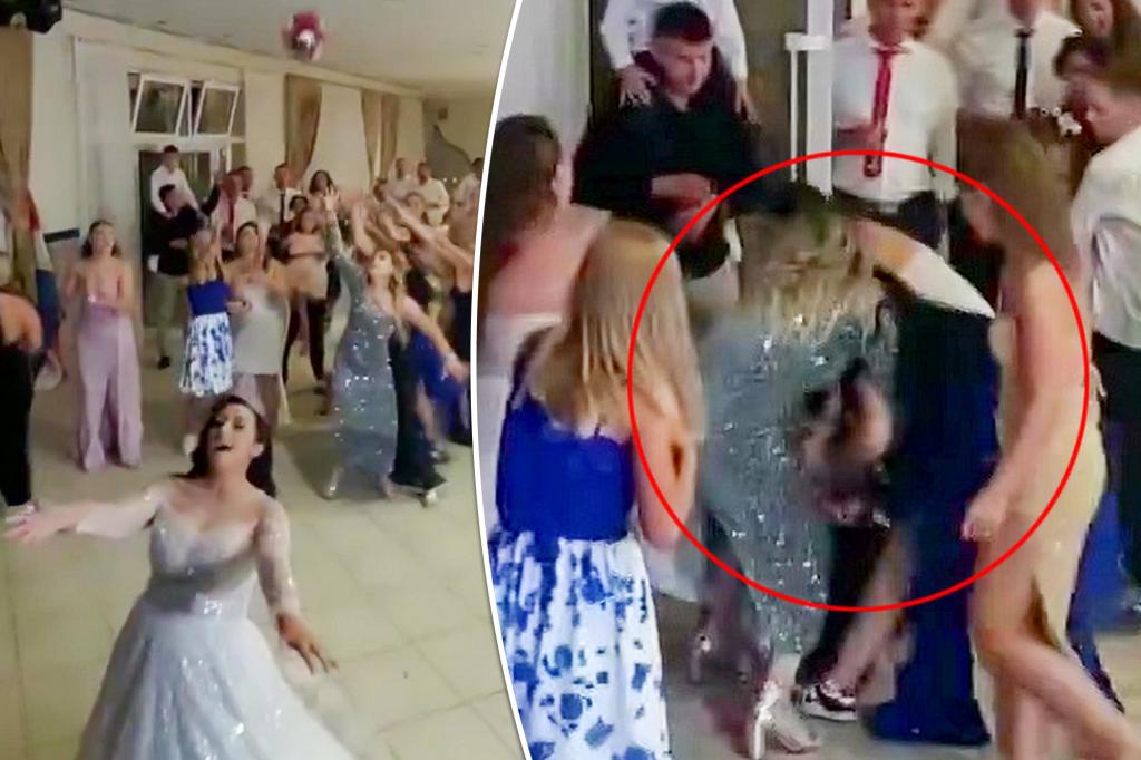 Throwing the bride's bouquet sparks a wild fight between women: 'Pathetic'